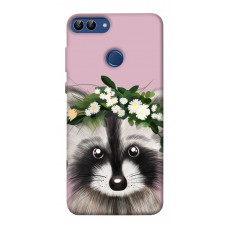 TPU чохол Demsky Raccoon in flowers для Huawei P Smart (2020)