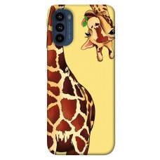 TPU чехол Demsky Cool giraffe для Motorola Moto G41