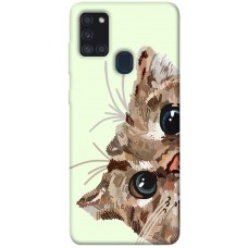 TPU чехол Demsky Cat muzzle для Samsung Galaxy A21s