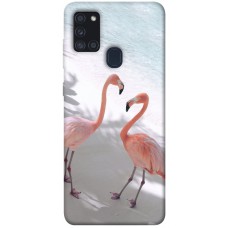 TPU чохол Demsky Flamingos для Samsung Galaxy A21s