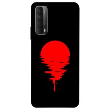 TPU чехол Demsky Red Moon для Huawei P Smart (2021)