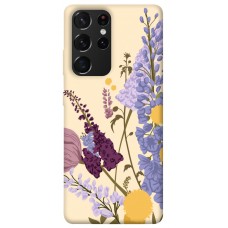 TPU чохол Demsky Flowers art для Samsung Galaxy S21 Ultra