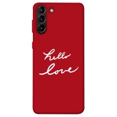 TPU чехол Demsky Hello love для Samsung Galaxy S21+