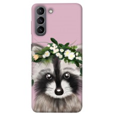 TPU чохол Demsky Raccoon in flowers для Samsung Galaxy S21
