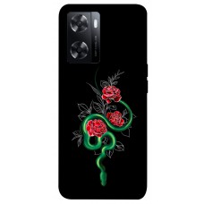 TPU чехол Demsky Snake in flowers для Oppo A57s