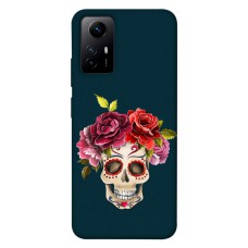 TPU чохол Demsky Flower skull для Xiaomi Redmi Note 12S