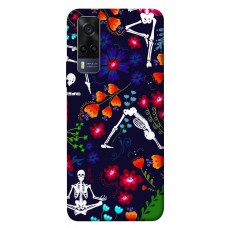 TPU чехол Demsky Yoga skeletons для Vivo Y53s