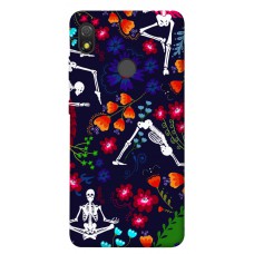 TPU чохол Demsky Yoga skeletons для TECNO POP 3