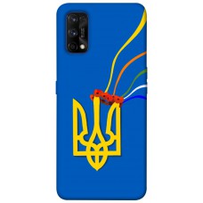 TPU чехол Demsky Квітучий герб для Realme 7 Pro