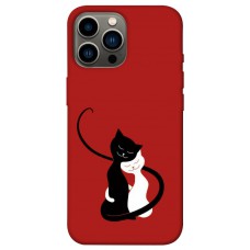 TPU чохол Demsky Влюбленные коты для Apple iPhone 13 Pro Max (6.7")