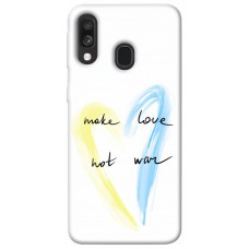 TPU чехол Demsky Make love not war для Samsung Galaxy A40 (A405F)