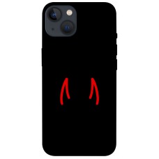 TPU чохол Demsky Red horns для Apple iPhone 13 (6.1")