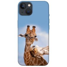 TPU чохол Demsky Милые жирафы для Apple iPhone 13 (6.1")