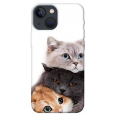 TPU чохол Demsky Три кота для Apple iPhone 13 mini (5.4")