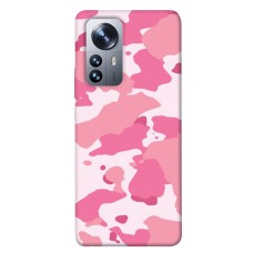 TPU чохол Demsky Розовый камуфляж 2 для Xiaomi 12 / 12X