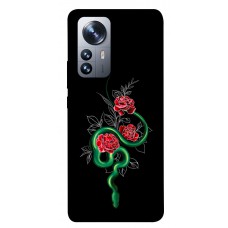 TPU чехол Demsky Snake in flowers для Xiaomi 12 / 12X