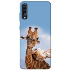 TPU чохол Demsky Милые жирафы для Samsung Galaxy A70 (A705F)