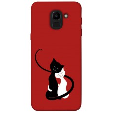 TPU чохол Demsky Влюбленные коты для Samsung J600F Galaxy J6 (2018)