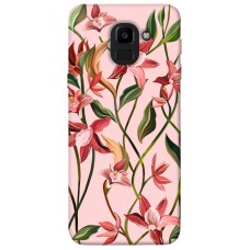 TPU чехол Demsky Floral motifs для Samsung J600F Galaxy J6 (2018)