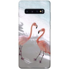 TPU чохол Demsky Flamingos для Samsung Galaxy S10+