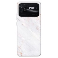 TPU чехол Demsky Белый мрамор 2 для Xiaomi Poco C40