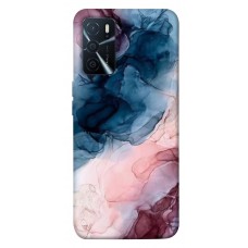 TPU чехол Demsky Розово-голубые разводы для Oppo A16s / A16