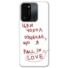 TPU чохол Demsky Fall in love для TECNO Spark 8C