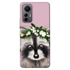 TPU чохол Demsky Raccoon in flowers для Xiaomi 12 Lite
