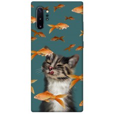 TPU чохол Demsky Cat with fish для Samsung Galaxy Note 10 Plus