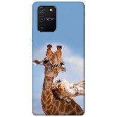 TPU чохол Demsky Милые жирафы для Samsung Galaxy S10 Lite