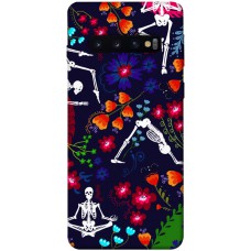 TPU чохол Demsky Yoga skeletons для Samsung Galaxy S10