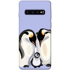 TPU чохол Demsky Penguin family для Samsung Galaxy S10