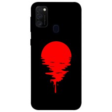 TPU чехол Demsky Red Moon для Samsung Galaxy M21