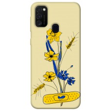 TPU чохол Demsky Українські квіточки для Samsung Galaxy M21