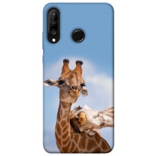 TPU чохол Demsky Милые жирафы для Huawei P30 lite
