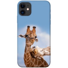 TPU чохол Demsky Милые жирафы для Apple iPhone 11 (6.1")