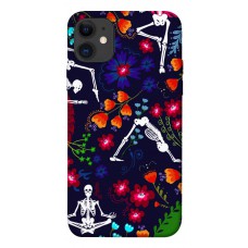 TPU чохол Demsky Yoga skeletons для Apple iPhone 11 (6.1")