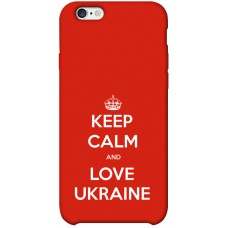 TPU чохол Demsky Keep calm and love Ukraine для Apple iPhone 6/6s plus (5.5")