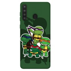 TPU чохол Demsky Green turtles для Samsung Galaxy A21