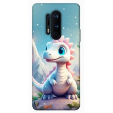 TPU чохол Demsky Білий дракоша для OnePlus 8 Pro