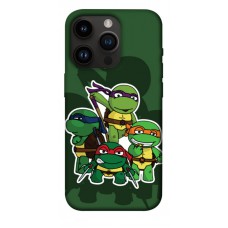 TPU чехол Demsky Green turtles для Apple iPhone 14 Pro (6.1")