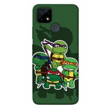 TPU чехол Demsky Green turtles для Realme C21Y