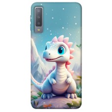 TPU чохол Demsky Білий дракоша для Samsung A750 Galaxy A7 (2018)