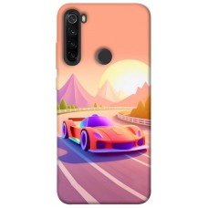 TPU чехол Demsky Машинка на заході сонця для Xiaomi Redmi Note 8T