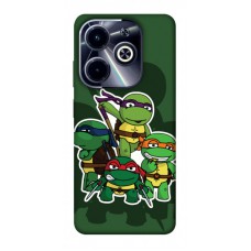 TPU чохол Demsky Green turtles для Infinix Hot 40i