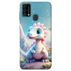 TPU чохол Demsky Білий дракоша для Samsung Galaxy M21s