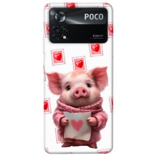 TPU чехол Demsky Animals love 6 для Xiaomi Poco X4 Pro 5G