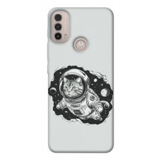 TPU чохол Demsky Кіт космонавт для Motorola Moto E40