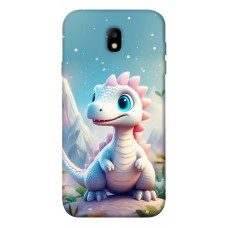 TPU чохол Demsky Білий дракоша для Samsung J730 Galaxy J7 (2017)