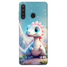 TPU чехол Demsky Білий дракоша для Samsung Galaxy A21